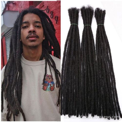 Drop shipping 100% soft natural afro kinky human hair permanent loc extension virgin mongolian human hair crochet dreadlock